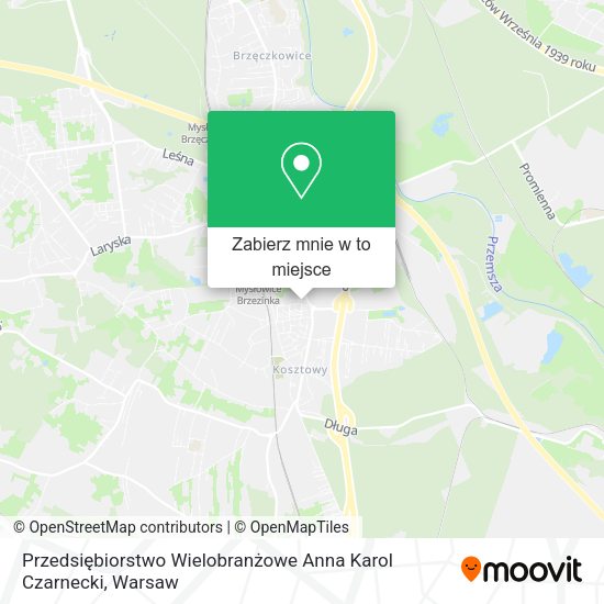 Mapa Przedsiębiorstwo Wielobranżowe Anna Karol Czarnecki