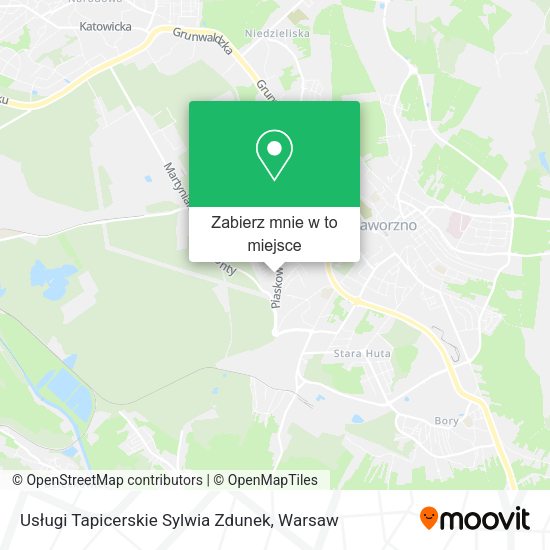 Mapa Usługi Tapicerskie Sylwia Zdunek