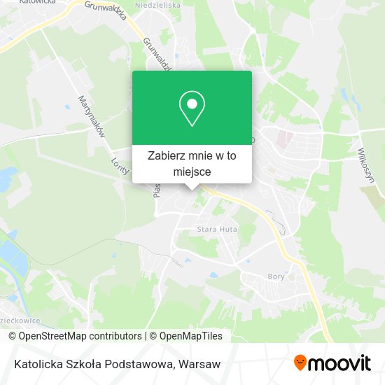 Mapa Katolicka Szkoła Podstawowa