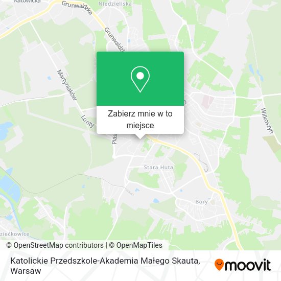 Mapa Katolickie Przedszkole-Akademia Małego Skauta