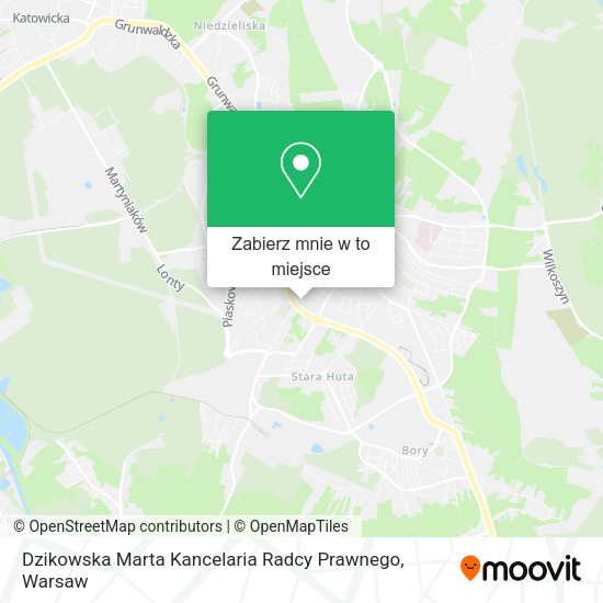 Mapa Dzikowska Marta Kancelaria Radcy Prawnego