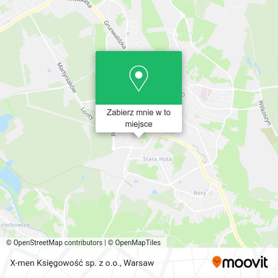 Mapa X-men Księgowość sp. z o.o.