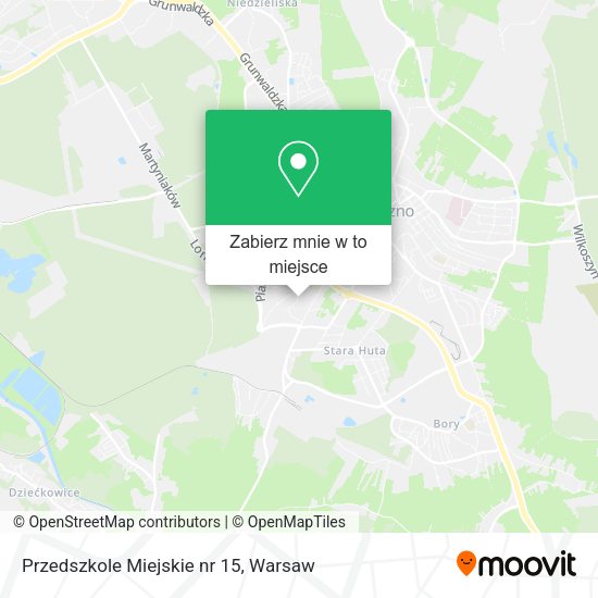 Mapa Przedszkole Miejskie nr 15