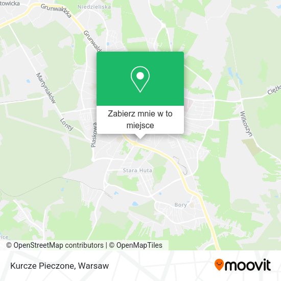 Mapa Kurcze Pieczone