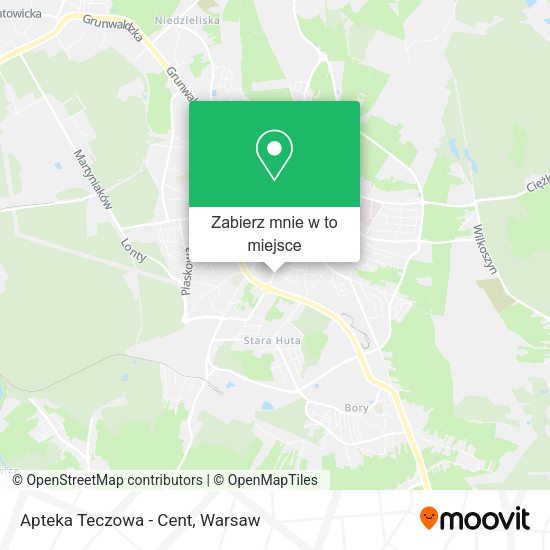 Mapa Apteka Teczowa - Cent