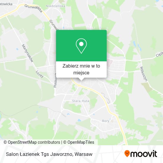 Mapa Salon Łazienek Tgs Jaworzno