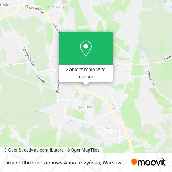 Mapa Agent Ubezpieczeniowy Anna Różyńska