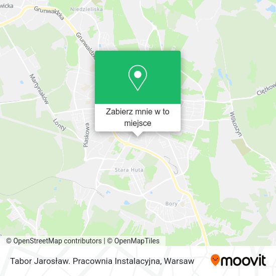 Mapa Tabor Jarosław. Pracownia Instalacyjna