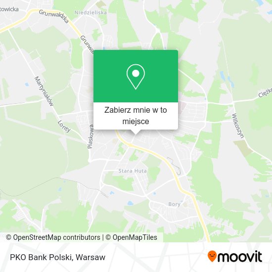 Mapa PKO Bank Polski