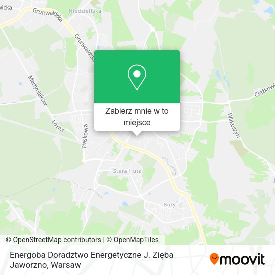 Mapa Energoba Doradztwo Energetyczne J. Zięba Jaworzno