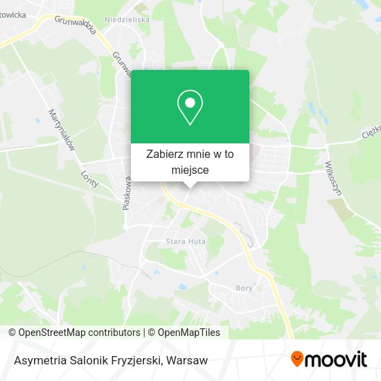 Mapa Asymetria Salonik Fryzjerski