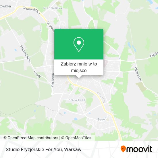 Mapa Studio Fryzjerskie For You