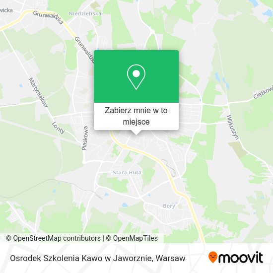 Mapa Osrodek Szkolenia Kawo w Jaworznie