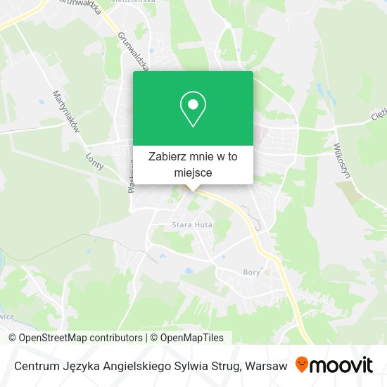 Mapa Centrum Języka Angielskiego Sylwia Strug