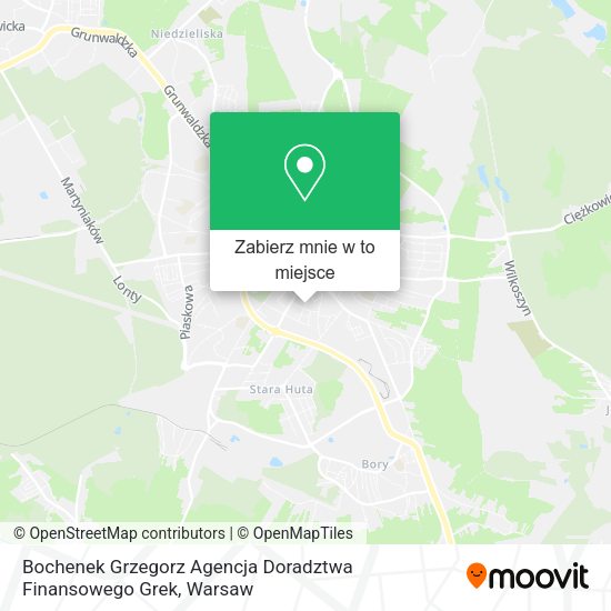 Mapa Bochenek Grzegorz Agencja Doradztwa Finansowego Grek