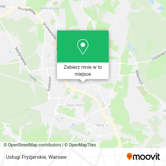 Mapa Usługi Fryzjerskie