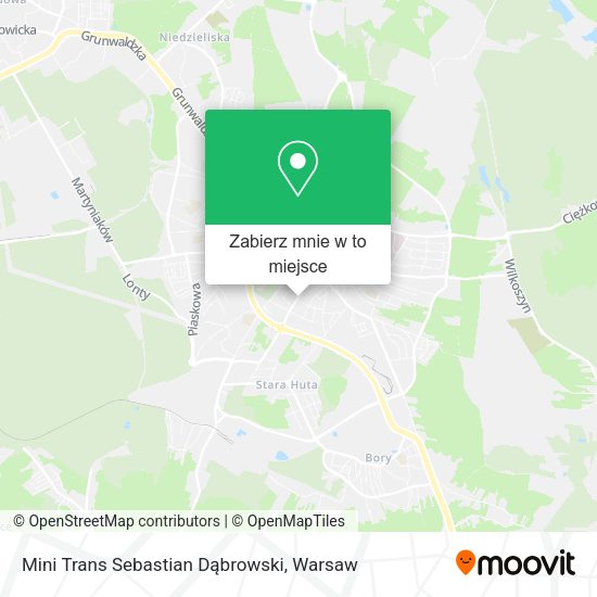 Mapa Mini Trans Sebastian Dąbrowski