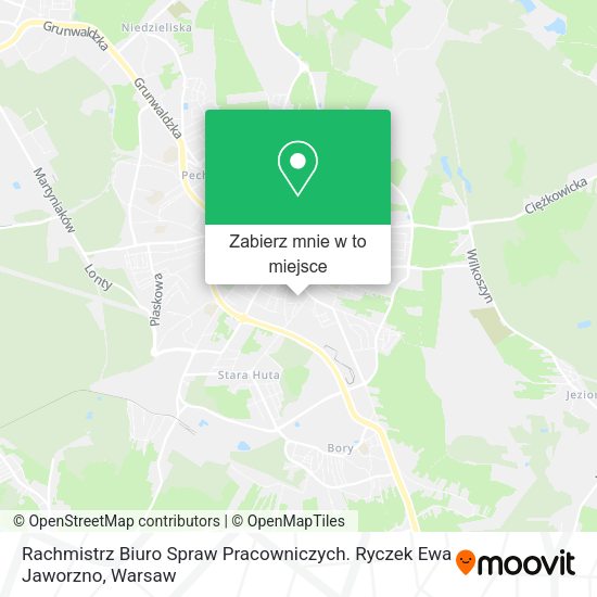 Mapa Rachmistrz Biuro Spraw Pracowniczych. Ryczek Ewa Jaworzno