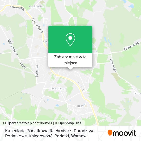 Mapa Kancelaria Podatkowa Rachmistrz. Doradztwo Podatkowe, Księgowość, Podatki