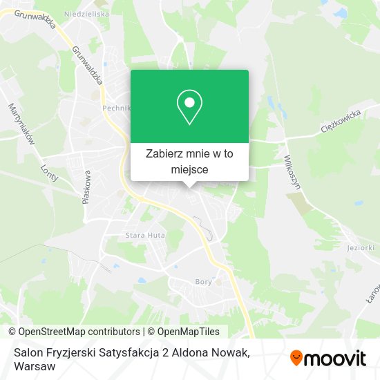 Mapa Salon Fryzjerski Satysfakcja 2 Aldona Nowak