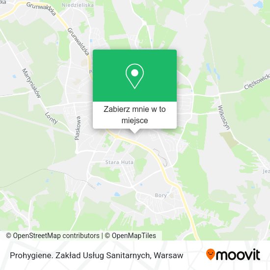 Mapa Prohygiene. Zakład Usług Sanitarnych