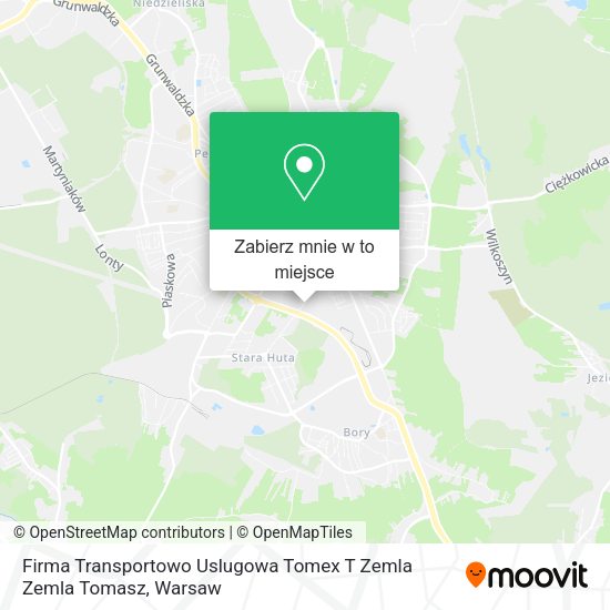 Mapa Firma Transportowo Uslugowa Tomex T Zemla Zemla Tomasz