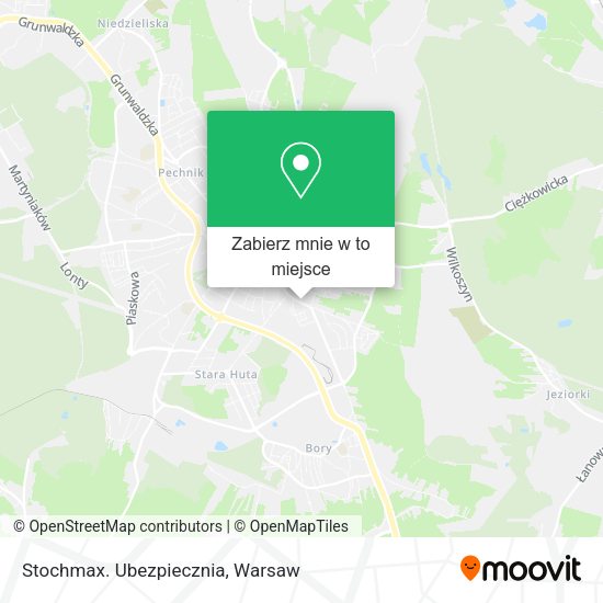 Mapa Stochmax. Ubezpiecznia