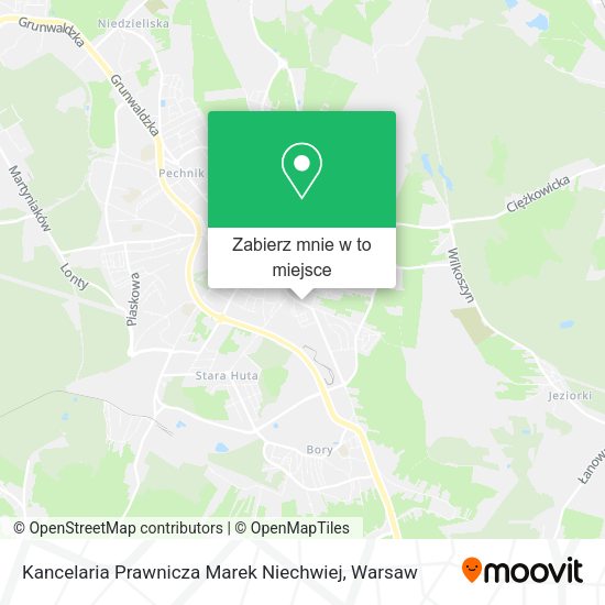 Mapa Kancelaria Prawnicza Marek Niechwiej