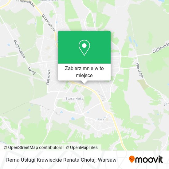 Mapa Rema Usługi Krawieckie Renata Chołaj