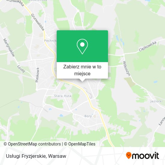 Mapa Usługi Fryzjerskie