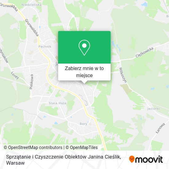 Mapa Sprzątanie i Czyszczenie Obiektów Janina Cieślik