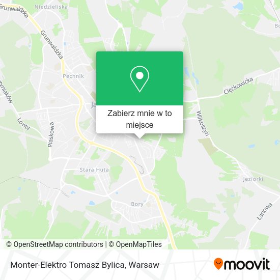 Mapa Monter-Elektro Tomasz Bylica