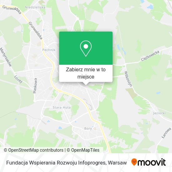 Mapa Fundacja Wspierania Rozwoju Infoprogres