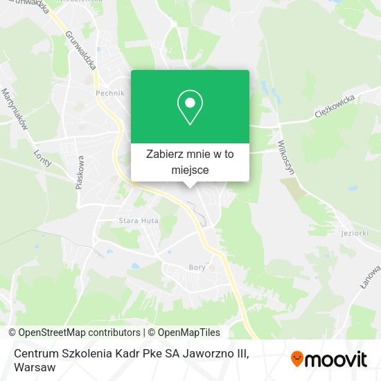 Mapa Centrum Szkolenia Kadr Pke SA Jaworzno III