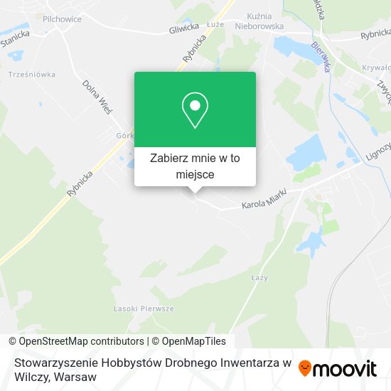 Mapa Stowarzyszenie Hobbystów Drobnego Inwentarza w Wilczy