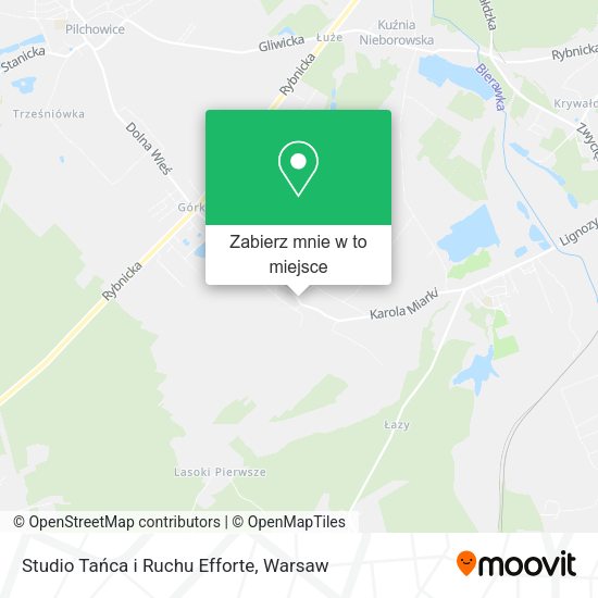 Mapa Studio Tańca i Ruchu Efforte