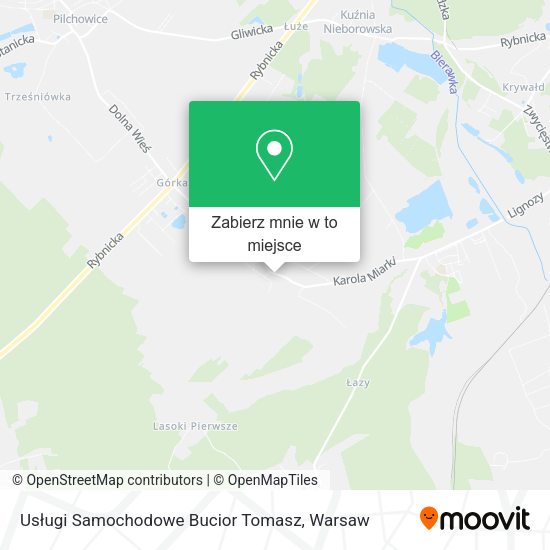 Mapa Usługi Samochodowe Bucior Tomasz