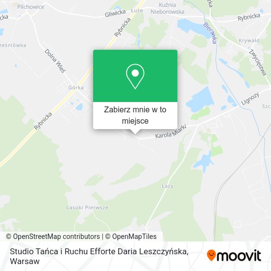 Mapa Studio Tańca i Ruchu Efforte Daria Leszczyńska