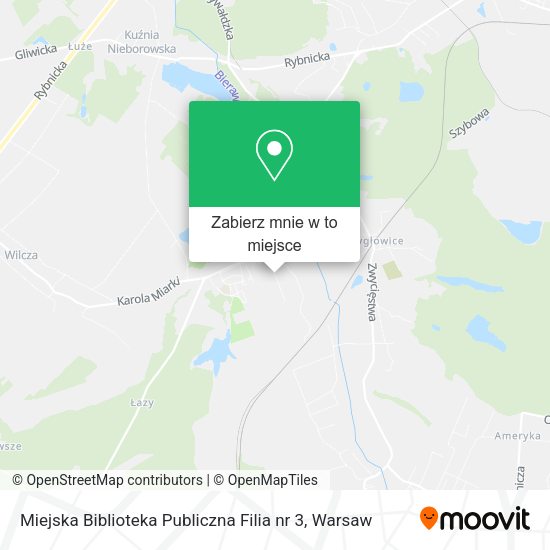 Mapa Miejska Biblioteka Publiczna Filia nr 3