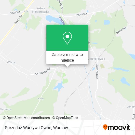 Mapa Sprzedaz Warzyw i Owoc