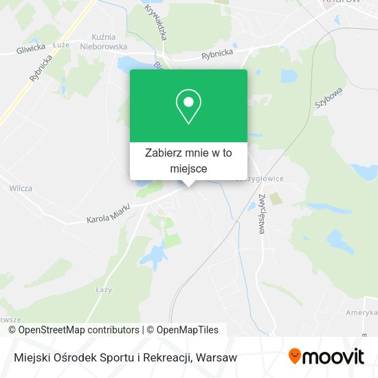 Mapa Miejski Ośrodek Sportu i Rekreacji