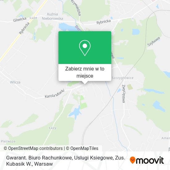 Mapa Gwarant. Biuro Rachunkowe, Uslugi Ksiegowe, Zus. Kubasik W.