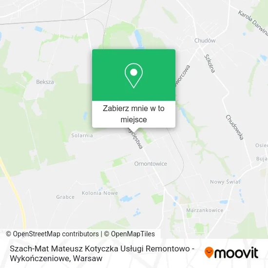 Mapa Szach-Mat Mateusz Kotyczka Usługi Remontowo - Wykończeniowe