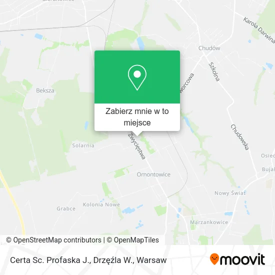 Mapa Certa Sc. Profaska J., Drzęźla W.