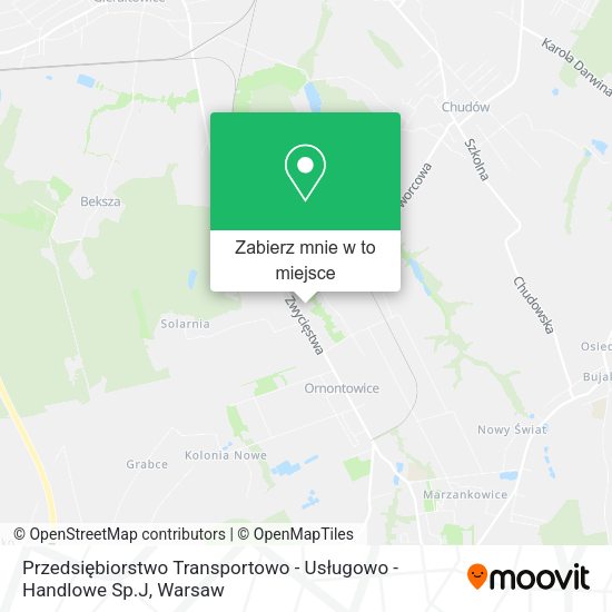 Mapa Przedsiębiorstwo Transportowo - Usługowo - Handlowe Sp.J