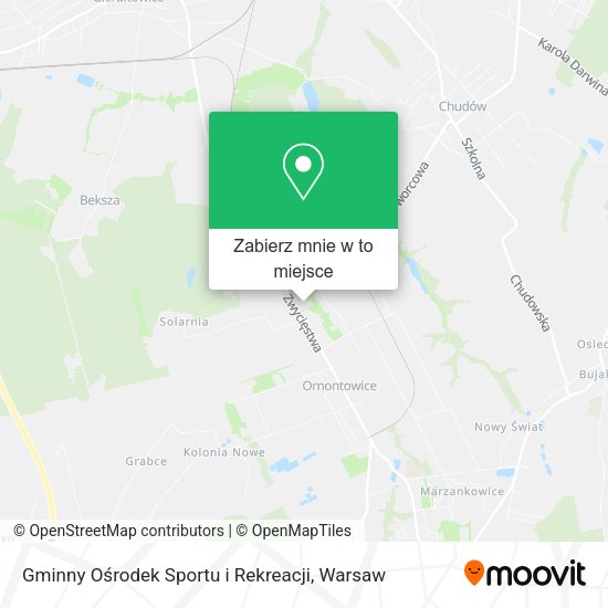 Mapa Gminny Ośrodek Sportu i Rekreacji