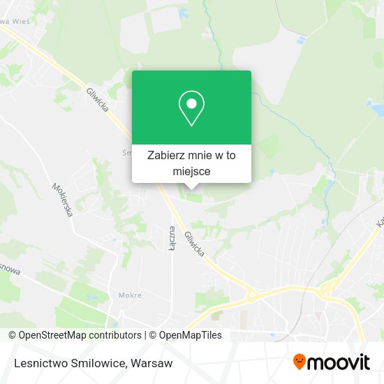 Mapa Lesnictwo Smilowice