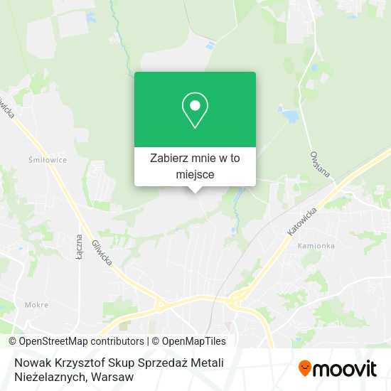 Mapa Nowak Krzysztof Skup Sprzedaż Metali Nieżelaznych