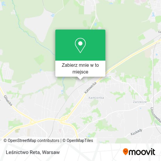 Mapa Leśnictwo Reta