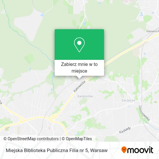 Mapa Miejska Biblioteka Publiczna Filia nr 5